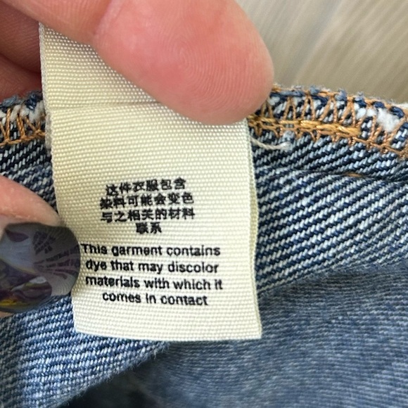 We The Free Distressed Exposed Pocket Jean Shorts with Frayed Hem Size 31 - Picture 15 of 15